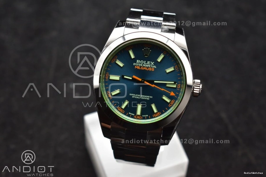 Milgauss on Edition SS 116400 Dial 909 VS 1:1 Bracelet VSF 904L Youthful Steel GV Blue Best 0927